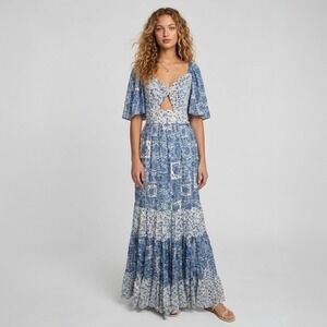 open lace back dress Midi Wedding Guest Dress with Half Sleeves and Pleated V-Neck
